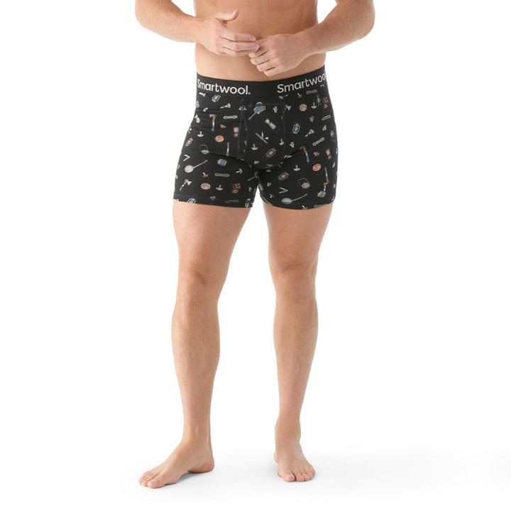 SmartWool Men's Merino Print Boxer Brief Boxed