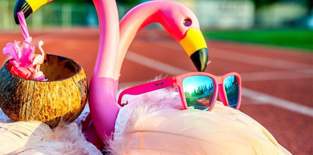 Goodr Flamingos On A Booze Cruise Sunglasses