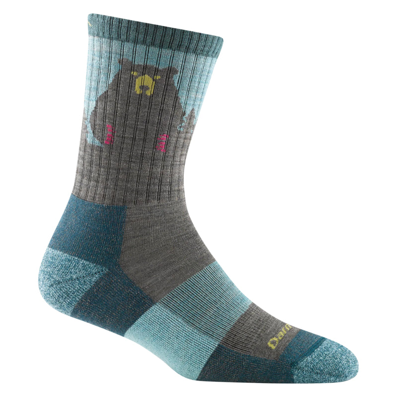 Darn Tough Chaussettes coussinées légères Bear Town Micro Crew pour femmes