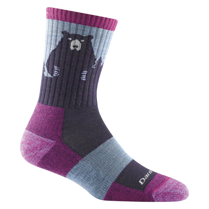 Darn Tough Chaussettes coussinées légères Bear Town Micro Crew pour femmes