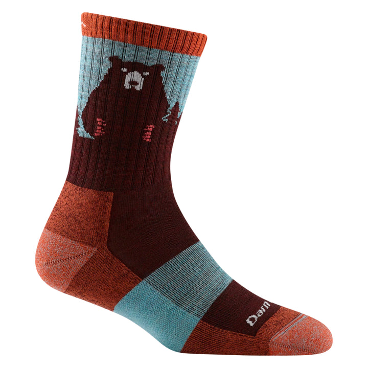 Darn Tough Chaussettes coussinées légères Bear Town Micro Crew pour femmes