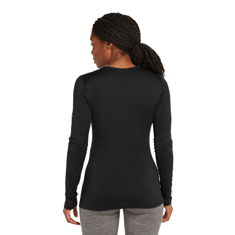 Icebreaker Women Merino 200 Oasis LS Crewe Mountain Pulse