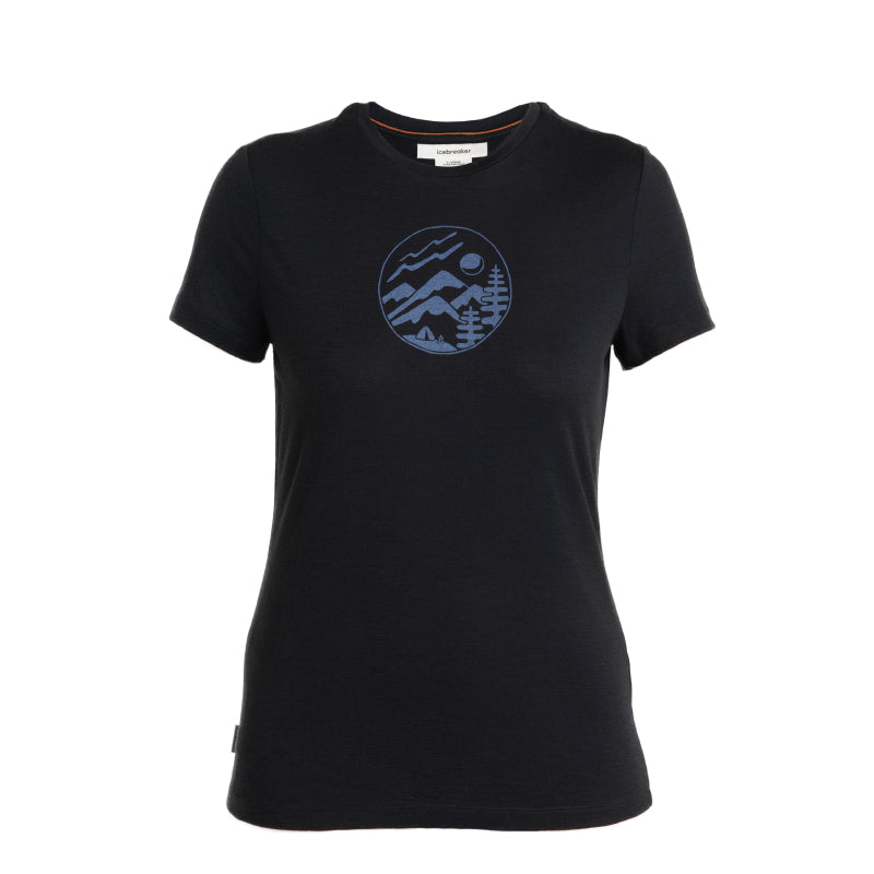 Icebreaker Women's Merino 150 Tech Lite SS Tee Camping Circle