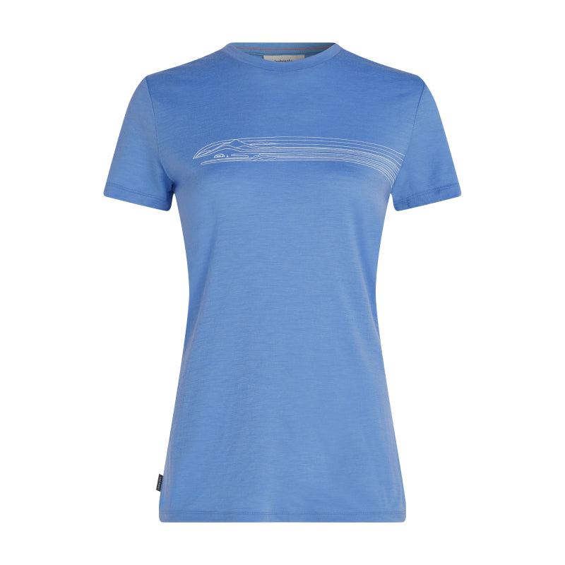 Icebreaker Women's Merino 150 Tech Lite SS Tee Camping Lines