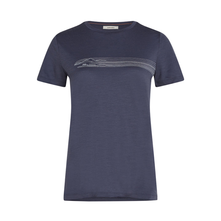 Icebreaker Women's Merino 150 Tech Lite SS Tee Camping Lines