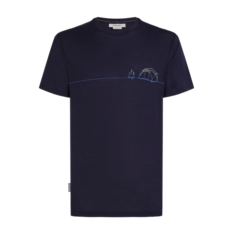 Icebreaker Men's Merino 150 Tech Lite SS Tee Single Line Camp