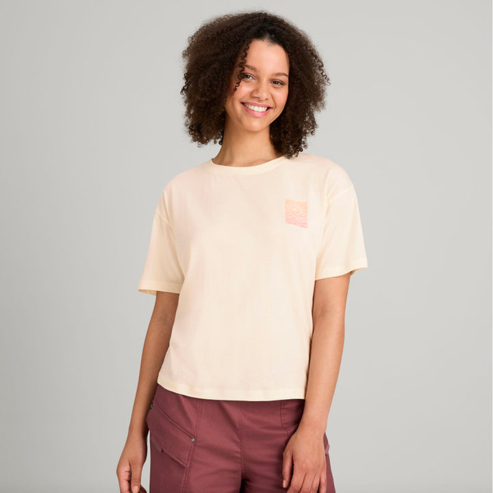 Kathmandu Sunrise Flower Women's Organic Cotton T-shirt