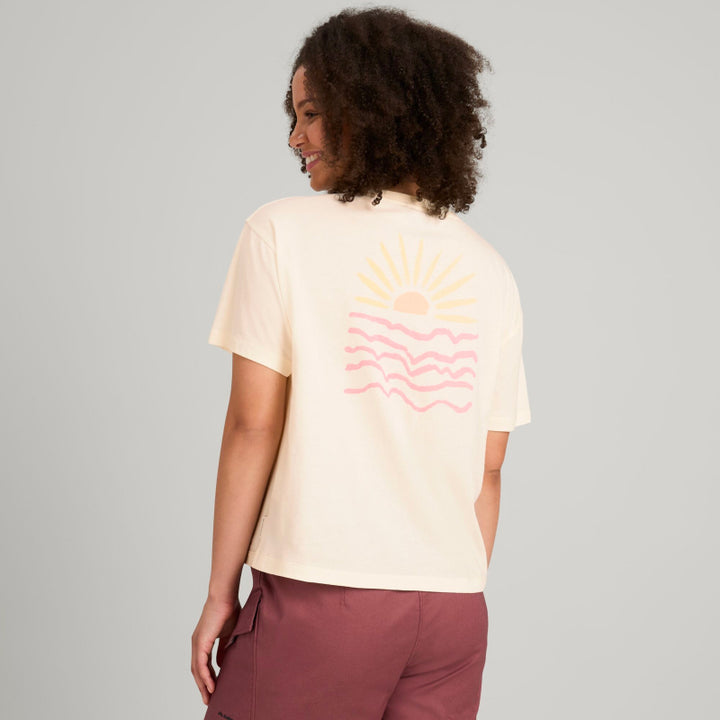 Kathmandu Sunrise Flower Women's Organic Cotton T-shirt