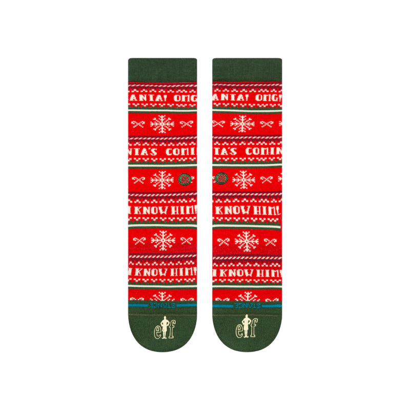 Stance X Elf I Know Him Crew Socks