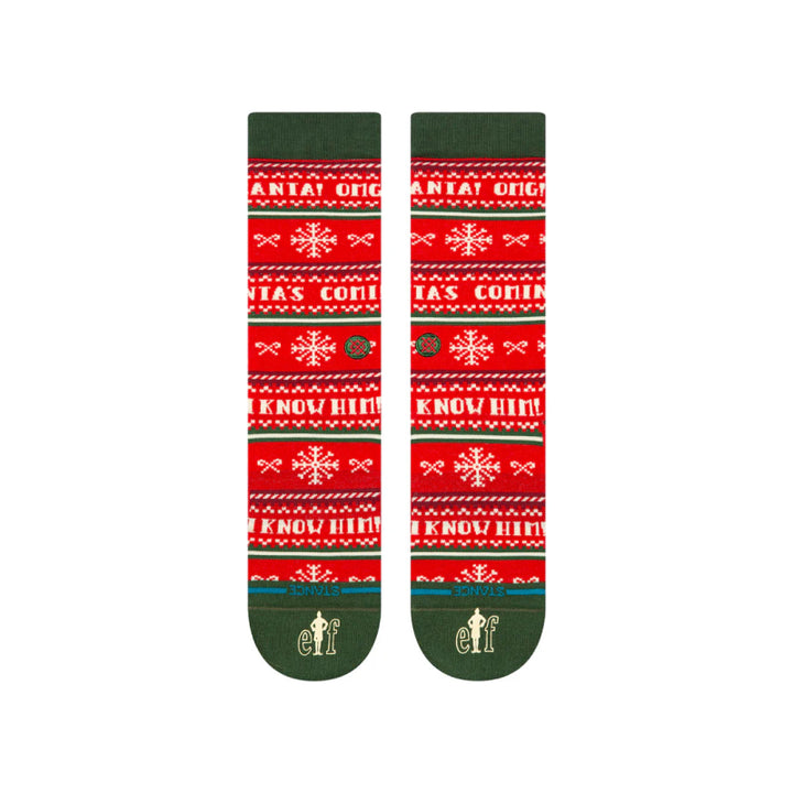 Stance X Elf I Know Him Crew Socks