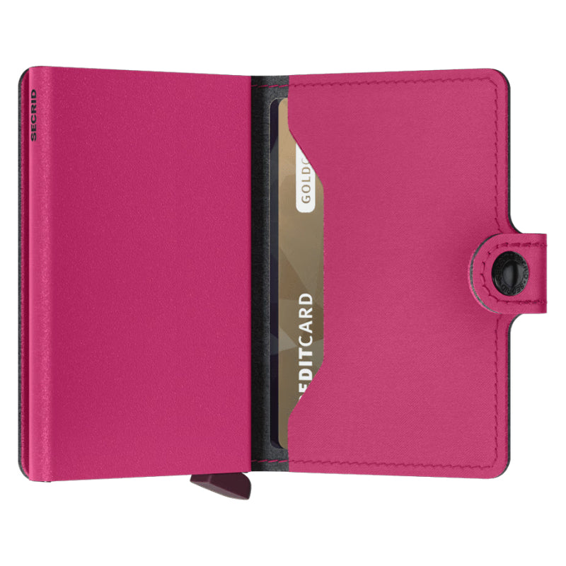 Portefeuille mini Secrid - Fuchsia poudre Yard (sans cuir)