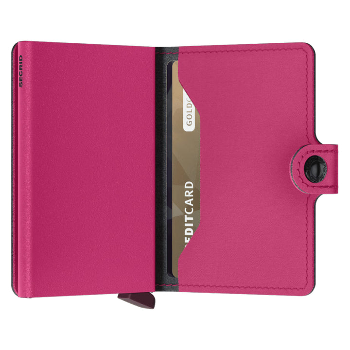 Portefeuille mini Secrid - Fuchsia poudre Yard (sans cuir)