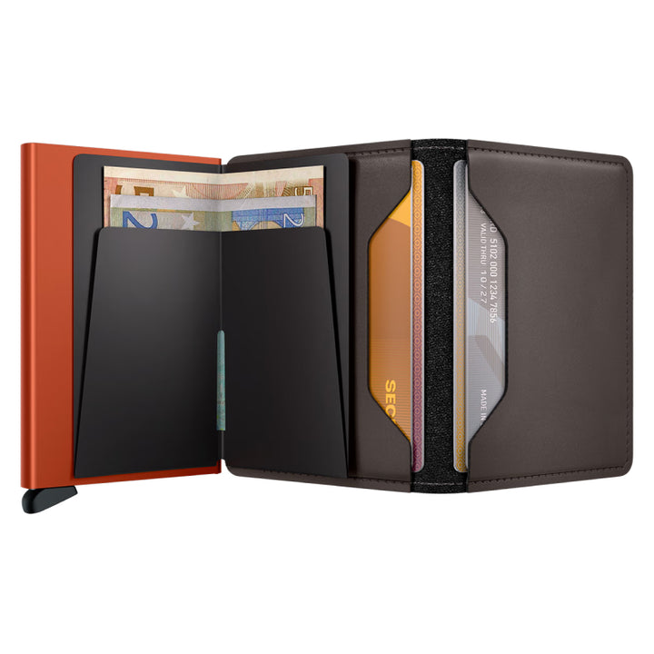 Secrid Slimwallet Matte Truffle & Orange