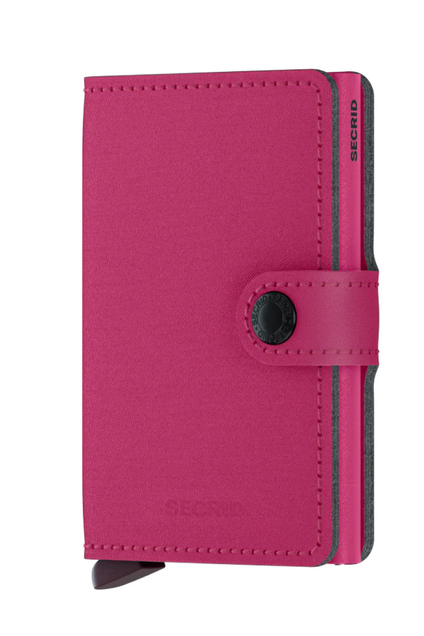 Secrid Mini Wallet - Yard Powder Fuchsia (Non-Leather)