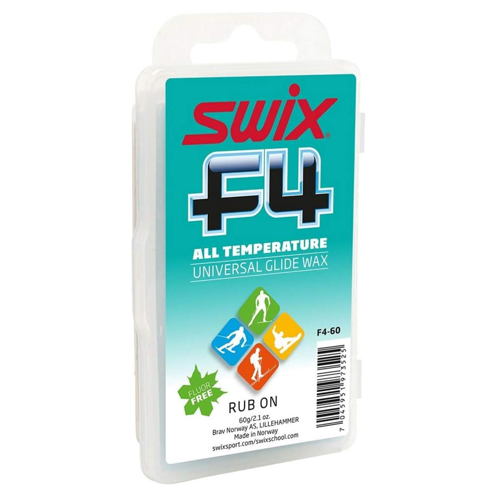 Swix Glide Wax Rub On Bar - F4 Universal 60g
