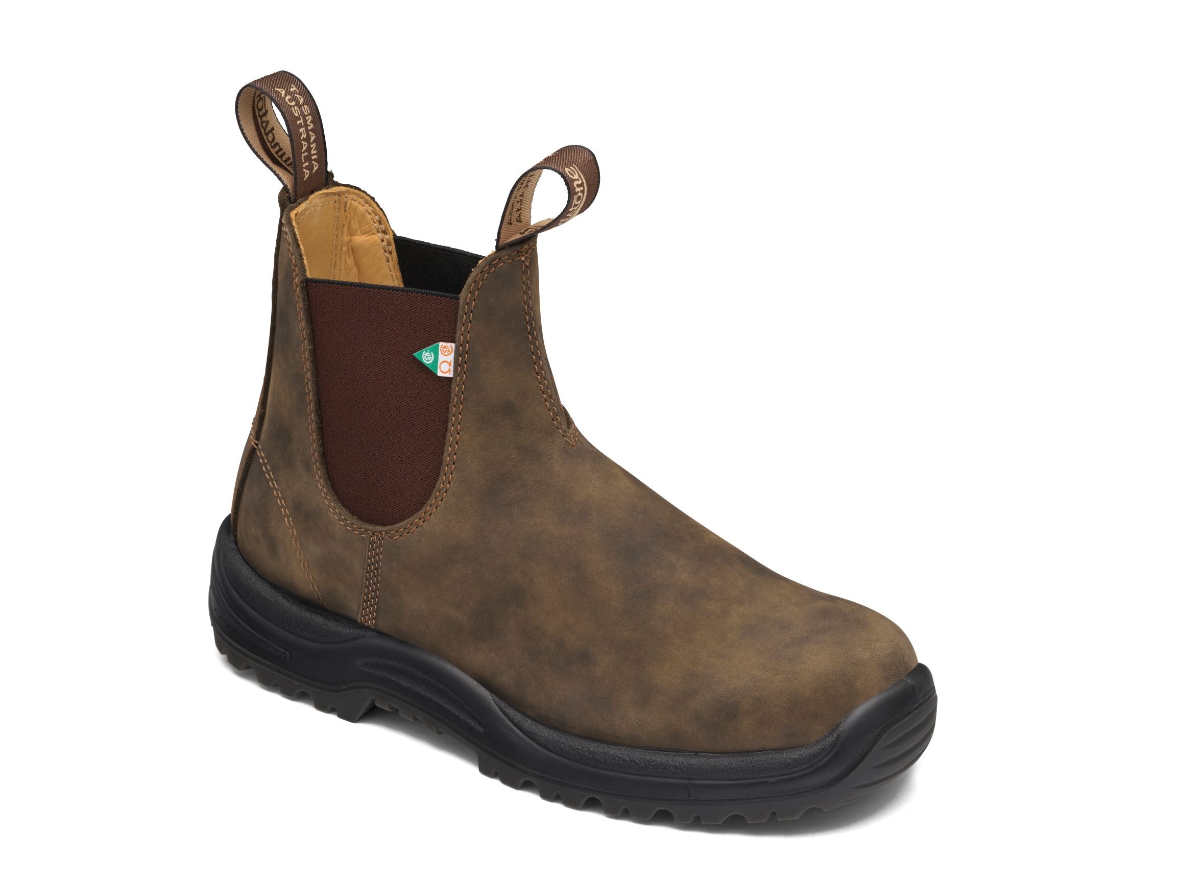 Blundstone 180 Work Safety Waxy Rustic Brown The Trail Shop