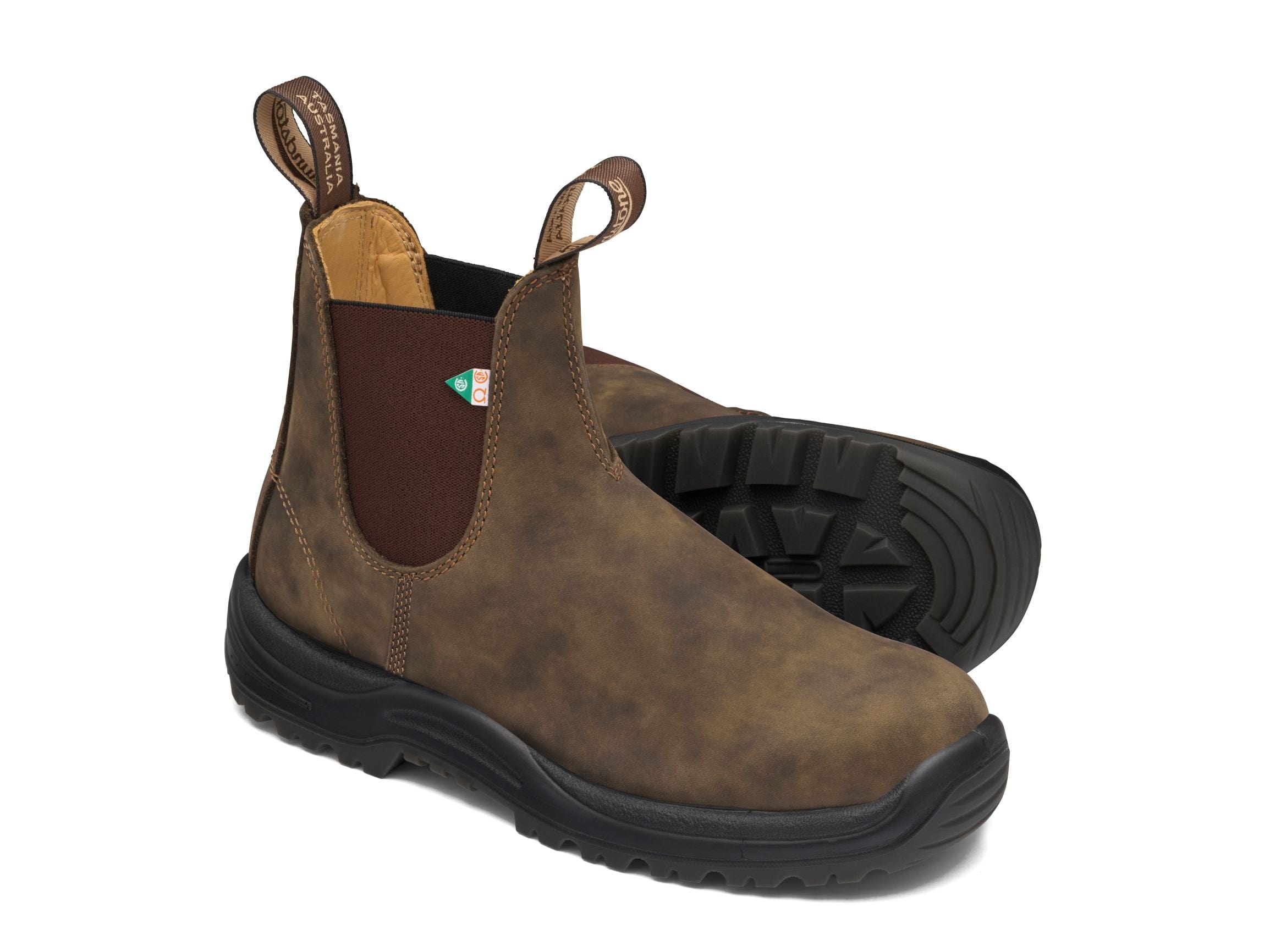 Blundstone 180 Work Safety Waxy Rustic Brown The Trail Shop